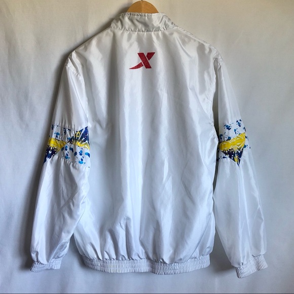 Equipment sporty white bomber jacket size M - Picture 2 of 11